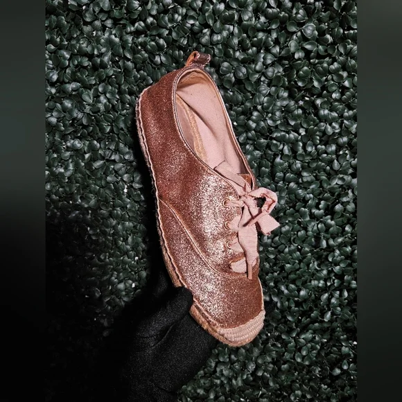 Coach Glittering Rose Gold Espadrilles - Picture 4 of 7